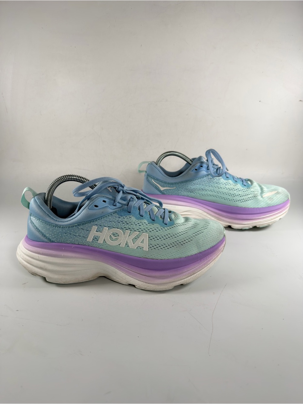 Hoka One One Bondi 8 Womens Size 9B Sunlit Ocean Blue Running Shoe 1127952